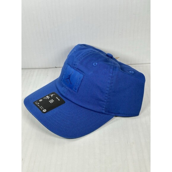 Size M/L Nike Jordan Flight Patch Strapback Hat Cap Blue Jumpman Logo FD5181-480 - Picture 3 of 5